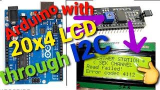 Arduino interfacing with I2C and 20x4 LCD Module # English