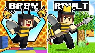 Growing Up As a BEE In Minecraft!