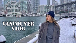 VANCOUVER VLOG | Winter Wonderland vibes, heavy snow in Vancouver & Capilano Suspension Bridge Park