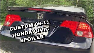 How to do install Honda civic si  spoiler installation 2006 2007 2008 2009 2010 2011 8th Generation