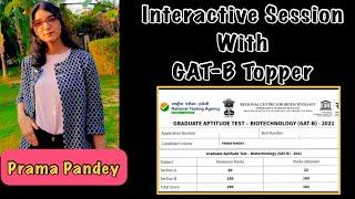 Interactive Session with GAT-B 2021 Topper | Prama Pandey | Strategy | Tips  & Tricks | Must Watch