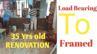 load bearing to framed structure | House Renovation in chennai | Deekshi Homes Part 2