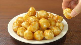 겉바속쫀, 신기하고 특별한 카라멜 떡팝콘 만들기 :: 쉬운 간식 :: Caramel rice cake popcorn