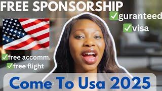 USA   FREE SPONSORSHIP FOR AFRICANS + FREE FLIGHT + FREE ACCOMM. /move to USA 2024-25