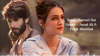 Zaroori Hai Lyrics | Javed Ali |  Palak Muchhal | 1920 Movie Songs | New Song 2023