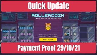 Rollercoin Virtual Cloud Mining Update  & Payment Proof , Earn Free Crypto.