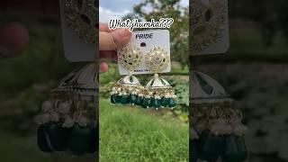 #whatjhumka #jhumka_earrings #jhumka #greenjewelry