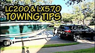 Land Cruiser & LX570 Towing Tips and Tricks Tow a Boat or Travel Trailer Setting AHC and Two Mode