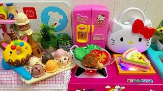 19 minutes Satisfying with Unboxing Hello Kitty Mini Kitchen and Appliances | ASMR (no music)