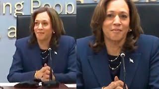 Kamala Harris looks away because she can't answer their questions