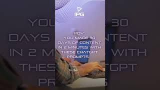 30 Days of Content with ChatGPT Prompt