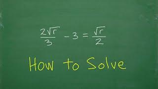 Radical equation – each step to solve…