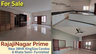 Rajajinagar Prime 3BHK Semi Furnished Condos For Sale Orion Mall Iskcon