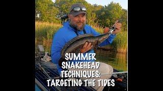 SUMMER SNAKEHEAD TECHNIQUES: TARGETING THE TIDES