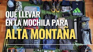 Qué llevar en la mochila para una salida en alta montaña