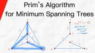 Prim's Algorithm for Minimum Spanning Trees (MST) | Graph Theory