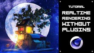 Realtime rendering in Cinema 4D without plugins or external render engines.