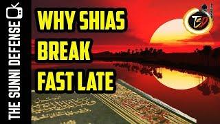 Why Do Shias Break Fast 15 mins Late?