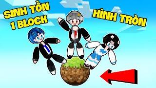 SAMMY THỬ THÁCH 24H SINH TỒN 1 BLOCK HÌNH TRÒN TRONG MINECRAFT