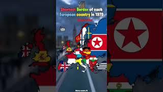 The shortest border of every EU country in 1970. It's credits to @HistoryCountry10. #shortvideo.