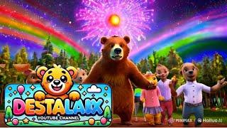 Disco Bear's Color Dance Party! | DESTALAX Kid's Animation time