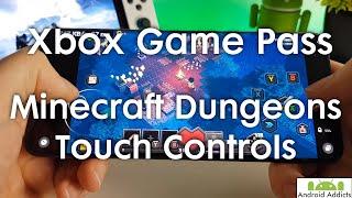 Xbox Game Pass Mobile Touch Control Games - Minecraft Dungeons Gameplay