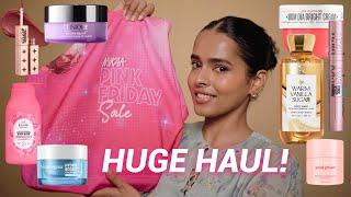 HUGE Nykaa Pink Friday Sale Haul! Pink Friday Bag unboxing️