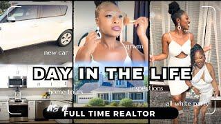 DAY IN THE LIFE AS A REALTOR - Showings, Home Inspection,  All White Party + NEW CAR 