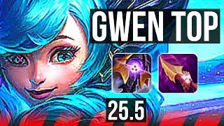 GWEN vs DR. MUNDO (TOP) | 7/1/5 | KR Grandmaster | 25.5