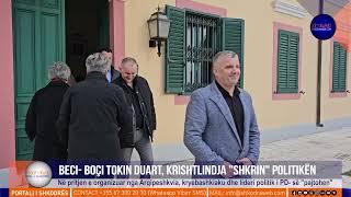 ShkodraWeb | "Rivalët" Beci dhe Boçi tokin duart, Krishtlindja në Shkodër "shkrin" edhe politikën