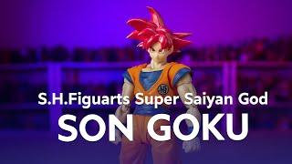 Let’s unbox Super Saiyan God Son Goku S.H.Figuarts