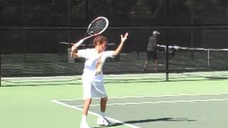 Karl Collins serve and forehand