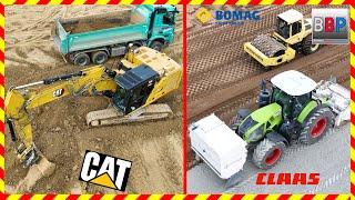 CAT 326 VA, Claas Axion 960 m. Wirtgen Fräse, Bomag - Erdbau, 2024. #caterpillar