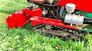 Crawler tractor + flail mower