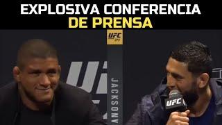 EXPLOSIVA CONFERENCIA DE PRENSA KHAMZAT CHIMAEV FRENTE A GILBERT DURINHO BURNS UFC 273