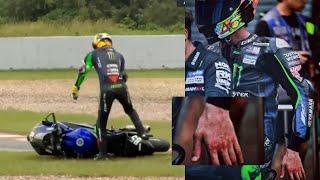 20201007 Wang Yibo Video Clip Of Accident During Motor Racing  Hu TongMing hurt him on purpose