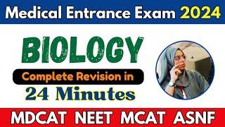 Complete Biology Revision in 24 Minutes | MDCAT NEET MCAT 2024