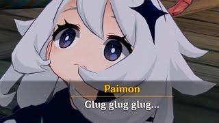 Paimon Drowning sounds is so funny (glug glug glug)