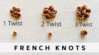 French Knot Tutorial | Easy Tutorial | Afeei | Videos