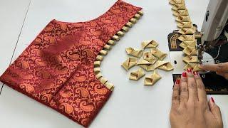 Blouse Ka Design || Latest Back Neck Blouse Design || Cutting And Stitching Back Neck Blouse Design