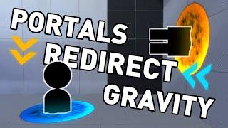 Portal 2 but Portals Redirect Gravity