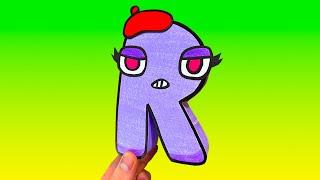 Paper Craft | FRENCH Alphabet Lore R
