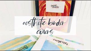 how to make aesthetic binder covers // studyfluff