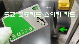 일본 도쿄 교통카드 스이카 카드 SUICA 구입 충전