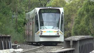 Yarra Trams St Kilda Light Rail at City Road - Before and After Stop Upgrades.