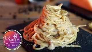 Spaghetti Cacio e Pepe Recipe | Easy, FOOLPROOF, Authentic | PIATTO RECIPES Italian Cooking