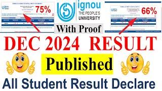 Breaking News| IGNOU Dec 2024 Result Published For All Students with Proof | Check Your Result