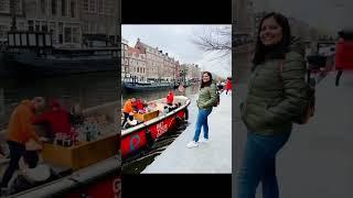 10 facts about Amsterdam city canals( #amsterdam #amsterdamcanals #netherlands #factsshorts )