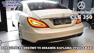 Mercedes CLS 350 Detailing Dükkanı'nda Yenilendi | Siyahtan Beyaza Dönüşüm! 