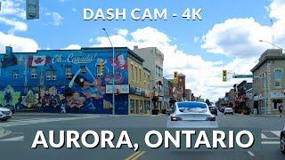 Scenic Drive Through Aurora, Ontario in 4K  | Stunning Suburban Views & Fall Vibes 